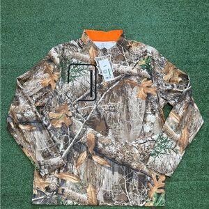 Puma x Realtree Camo Deep Forest 1/4 Zip Pullover Mens Large 630786-01